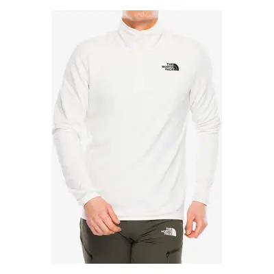 Fleece mikina The North Face Glacier 1/4 Zip - white dune/npf