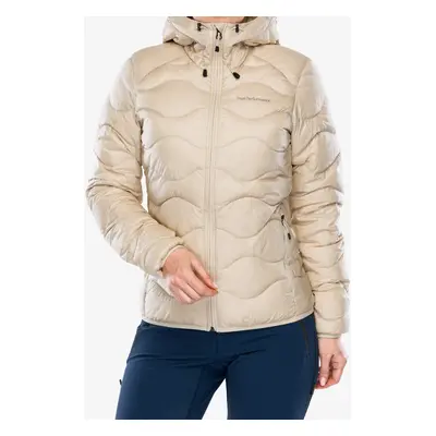 Dámská péřová bunda Peak Performance Helium Down Hood Jacket - sand fog