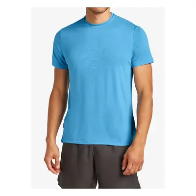 Tričko s potiskem Icebreaker Merino Cool-Lite Sphere SS Tee Fusion - arctic