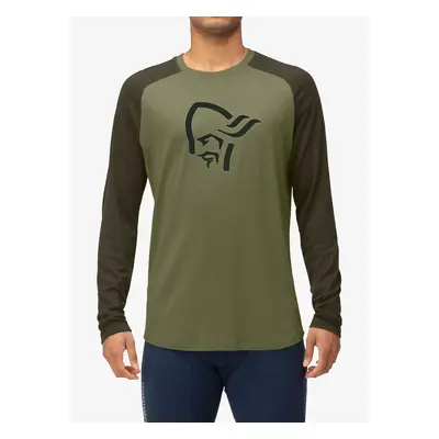 Funkční mikina Norrona Femund Pureull Long Sleeve - green