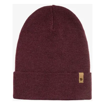 Zimní čepice Fjallraven Classic Knit Hat - dark garnet