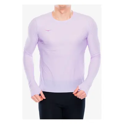 Mikina na běhání dámská Hoka Airolite Run Long Sleeve - aster flower