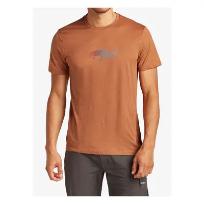 Merino triko Icebreaker Merino Tech Lite SS Tee Slimey Salamander - dusty clay