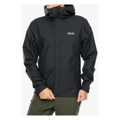 Bunda s membránou Rab Downpour Eco Jacket - black