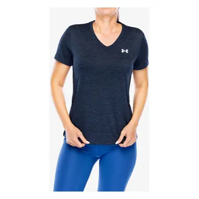 Dámské rychleschnoucí triko Under Armour UA Tech Twist V-Neck Short Sleeve - midnight navy/white