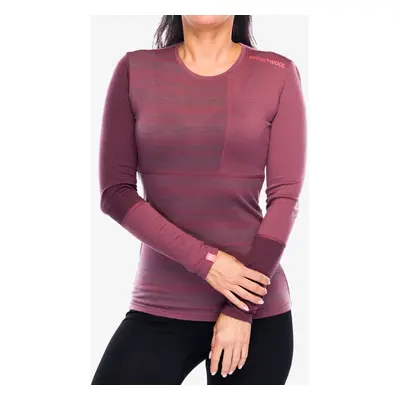 Dámská funkční mikina Ortovox Rock N Wool Long Sleeve - mountain rose