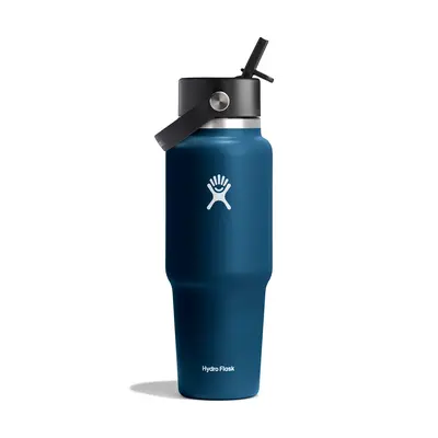 Termoláhev Hydro Flask Oz Wide Flex Straw Travel Bottle (946 ml) - indigo