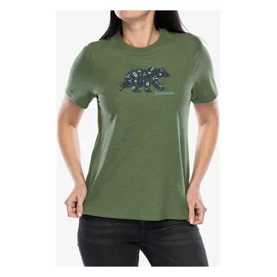 Merino triko dámské Smartwool Osa Vega Short Sleeve Graphic Tee - fern green