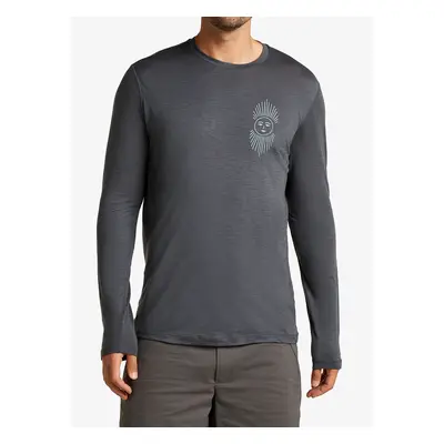 Mikina bez kapuce Icebreaker Merino Tech Lite LS Tee IB Solar - obsidian