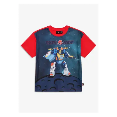 Dětské tričko LEGO Lwtaffy T-Shirt S/S - red