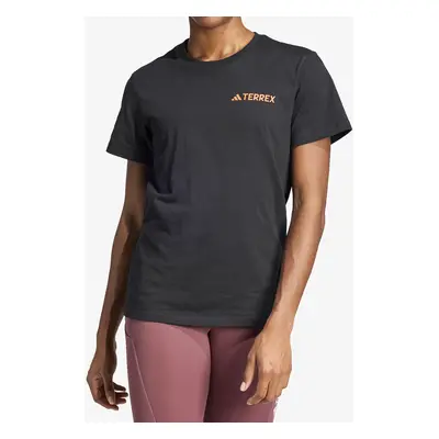 Bavlněné tričko dámské adidas TERREX Mountain Tee - black