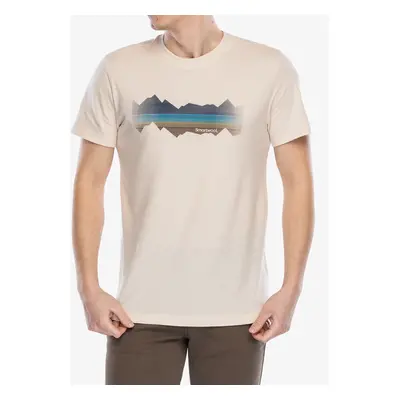 Tričko s potiskem Smartwool Mountain Horizon Short Sleeve Graphic Tee - almond