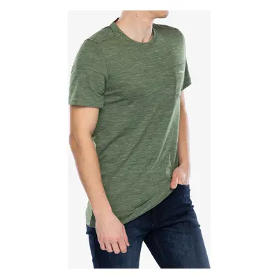 Merino triko Smartwool Bear Trail Hemp Short Sleeve Graphic Tee - fern green heather