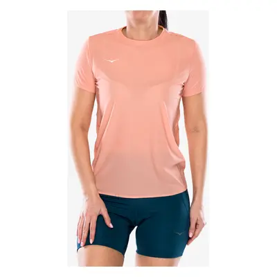 Běžecké tričko dámské Hoka Performance Run Short Sleeve - dry clay