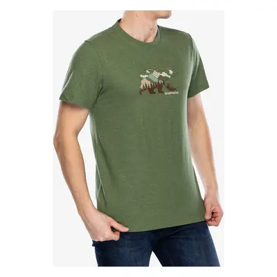 Merino triko Smartwool Bear View Short Sleeve Graphic Tee - fern green