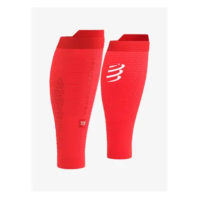 Běžecké nohavice Compressport R2 3.0 - fluo red/white