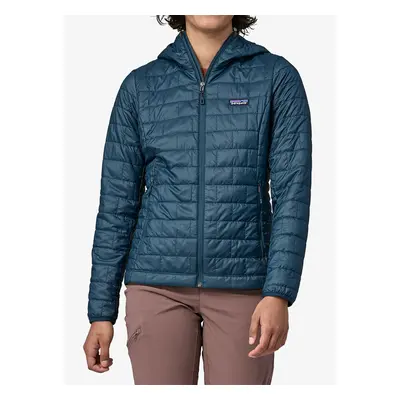 Zateplená bunda dámská Patagonia Nano Puff Hoody - lagom blue