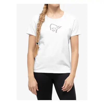 Bavlněné tričko dámské Norrona Cotton Viking T-Shirt - white