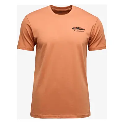 Bavlněné tričko Black Diamond Mountainscape SS Tee - moab brown