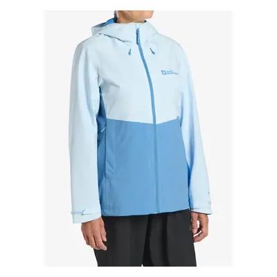 Dámská bunda do deště Jack Wolfskin Weiltal 2L Jacket - ice blue