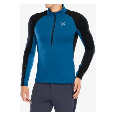 Mikina bez kapuce Montura Run Soft Zip Maglia - deep blue