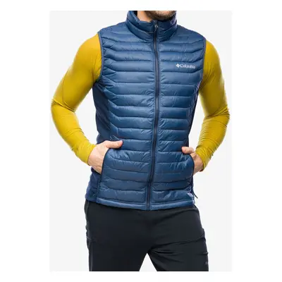 Zateplená vesta Columbia Powder Pass Vest - dark mountain/collegiate navy