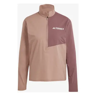 Dámská mikina adidas TERREX Multi Half Zip Longsleeve - warm clay