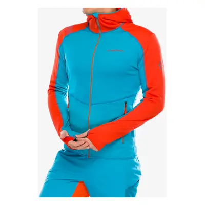 Mikina s kapucí La Sportiva Upendo Hoody - tropic blue/cherry tomato