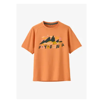 Tričko pro děti Patagonia Cap SW T-Shirt - fitz roy super/heirloom peach