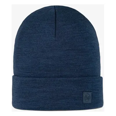 Zimní čepice Buff Merino Heavyweight Beanie - solid night blue