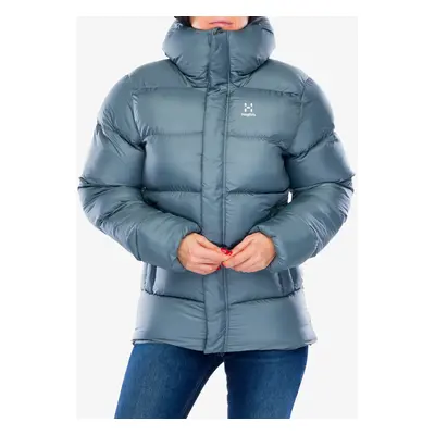 Zateplená bunda dámská Haglofs Puffy Mimic Hood - steel blue