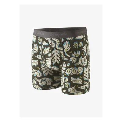 Funkční boxerky Patagonia Essential Boxer Briefs in - across ocean/pine needle green