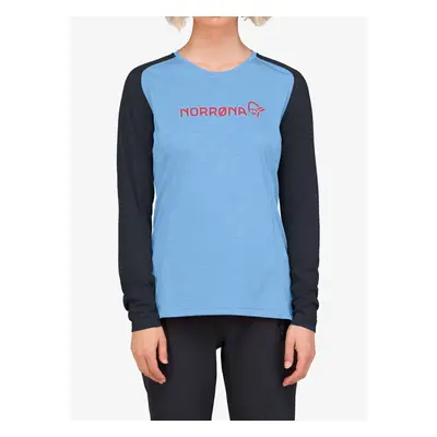 Dámské triko s dlouhým rukávem Norrona Fjora Equaliser Lightweight Long Sleeve - frozen fjord