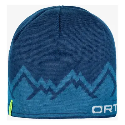 Zimní čepice Ortovox Peak Beanie - petrol blue