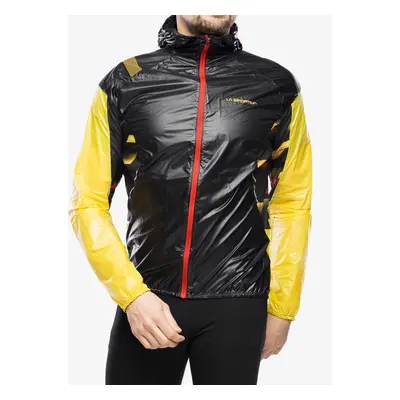 Bunda na běhání La Sportiva Blizzard Windbreaker Jkt - black/yellow