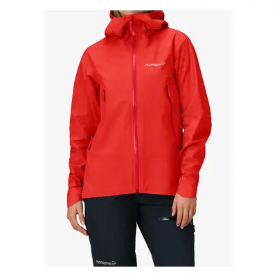 Dámská nepromokavá bunda s membránou Norrona Falketind GORE-TEX Jacket - arednalin red