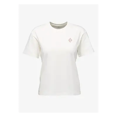 Bavlněné tričko dámské Black Diamond Heritage Badge SS Tee - off white