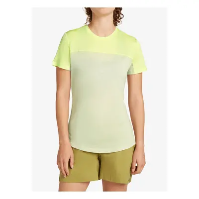 Dámské tričko Icebreaker Merino Cool-Lite Sphere III SS Tee Colour Block - ashen/citrine/cb