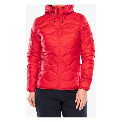 Dámská péřová bunda Peak Performance Helium Down Hood Jacket - brilliant red