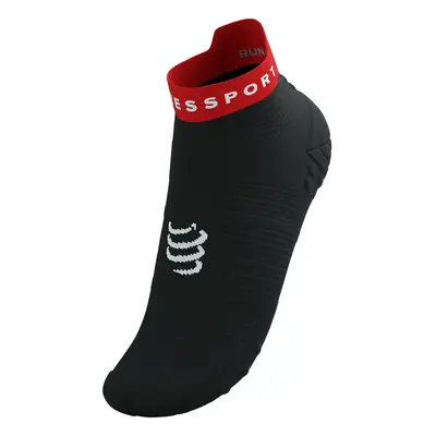 Běžecké ponožky Compressport Pro Racing Socks v4.0 Run Low - black/core red