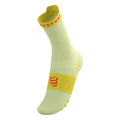 Ponožky na běhání Compressport Pro Racing Socks v4.0 Run High - elf yellow/fluo red