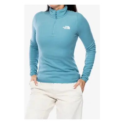 Fleece mikina dámská The North Face Glacier 1/4 Zip - algae blue