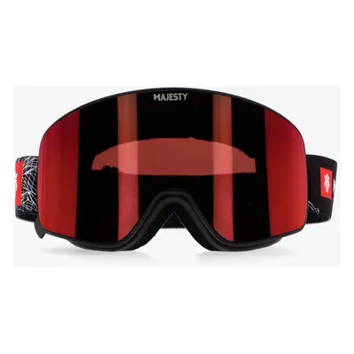 Lyžařské brýle Majesty The Force C - black/red garnet/rose revo