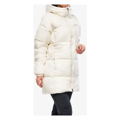 Dámský kabát Columbia Puffect Mid Hooded Jacket - chalk