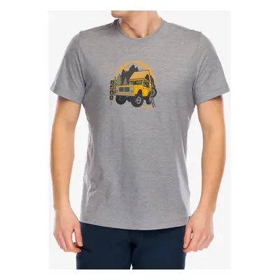 Merino triko Smartwool Long Weekend Short Sleeve Graphic Tee - light gray heather