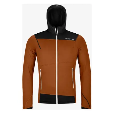 Mikina s kapucí Ortovox Fleece Light Hoody - bristle brown