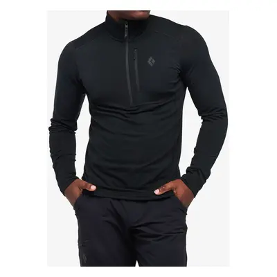 Funkční mikina Black Diamond Coefficient LT Quarter Zip Pullover - black