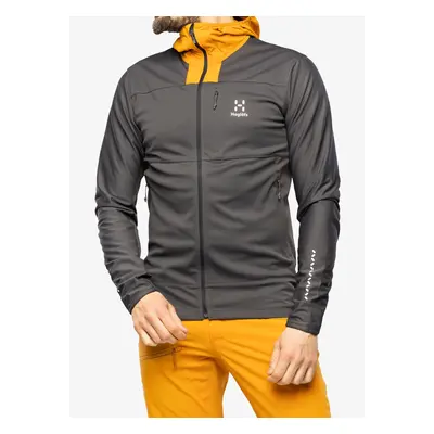 Softshellová bunda Haglofs L.I.M Hybrid Softshell Jacket - magnetite/desert yellow