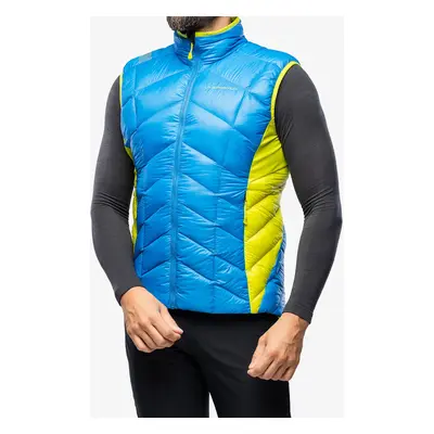 Péřová vesta La Sportiva Aiguille Down Vest - electric blue/lime punch