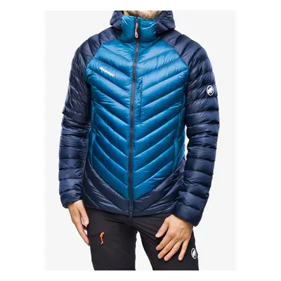 Péřová bunda Mammut Broad Peak IN Hooded Jacket - deep ice/marine